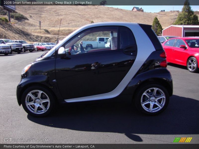 Deep Black / Design Red 2008 Smart fortwo passion coupe