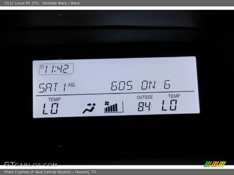 Obsidian Black / Black 2012 Lexus RX 350
