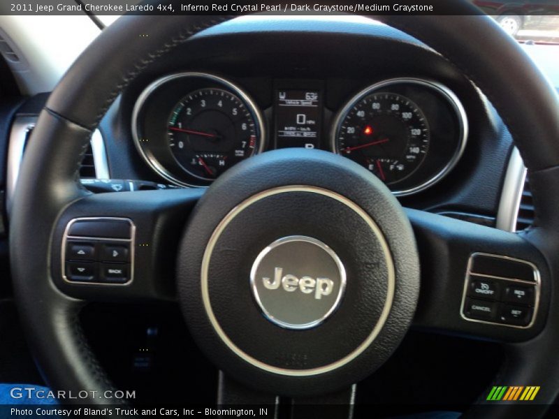 Inferno Red Crystal Pearl / Dark Graystone/Medium Graystone 2011 Jeep Grand Cherokee Laredo 4x4