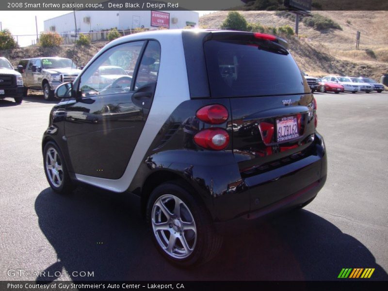 Deep Black / Design Red 2008 Smart fortwo passion coupe