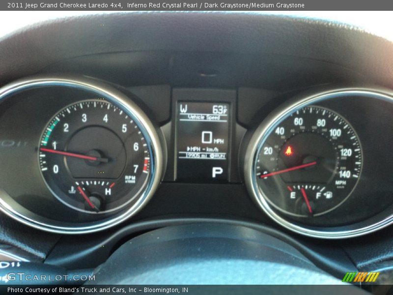 Inferno Red Crystal Pearl / Dark Graystone/Medium Graystone 2011 Jeep Grand Cherokee Laredo 4x4