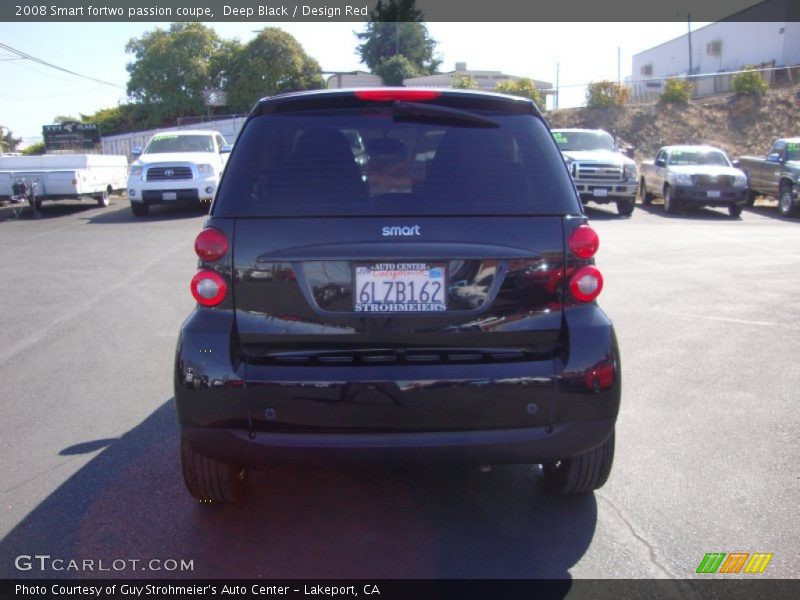 Deep Black / Design Red 2008 Smart fortwo passion coupe