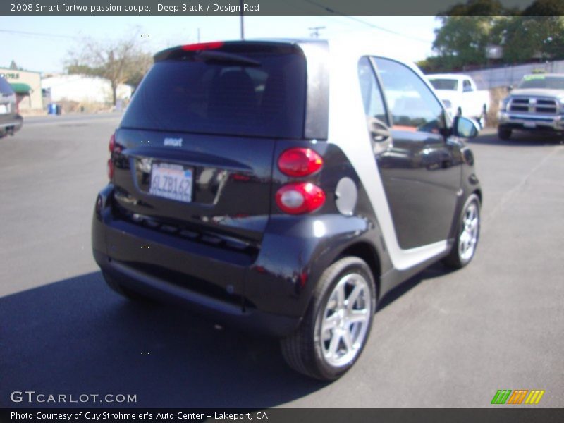 Deep Black / Design Red 2008 Smart fortwo passion coupe