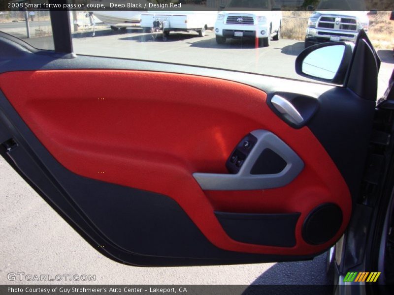 Deep Black / Design Red 2008 Smart fortwo passion coupe