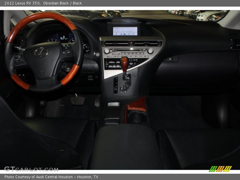 Obsidian Black / Black 2012 Lexus RX 350