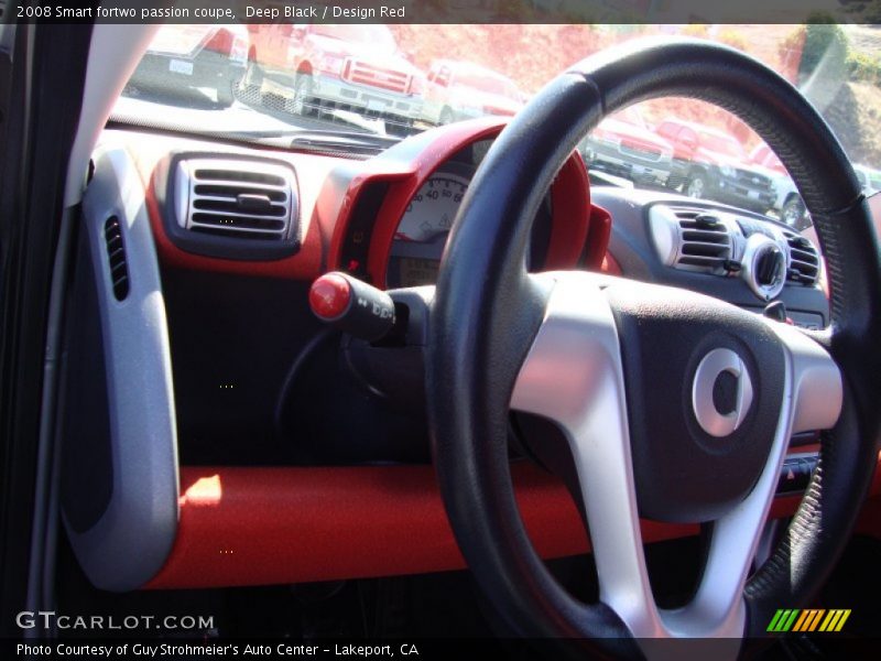 Deep Black / Design Red 2008 Smart fortwo passion coupe