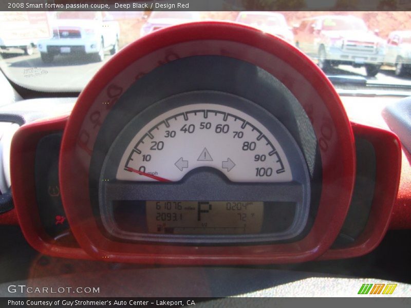 Deep Black / Design Red 2008 Smart fortwo passion coupe