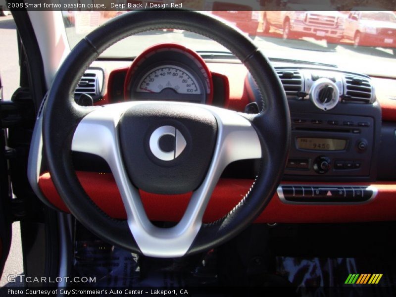 Deep Black / Design Red 2008 Smart fortwo passion coupe
