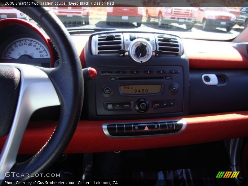 Deep Black / Design Red 2008 Smart fortwo passion coupe