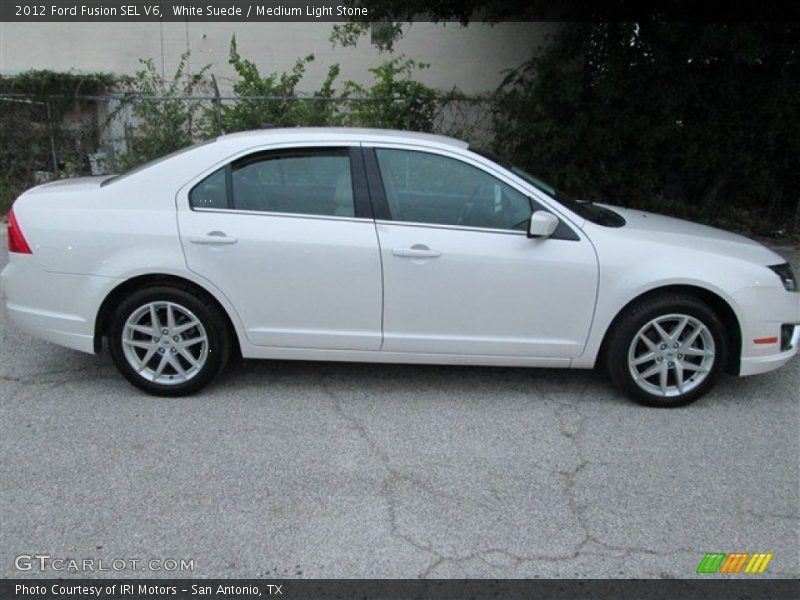 White Suede / Medium Light Stone 2012 Ford Fusion SEL V6