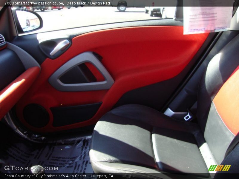 Deep Black / Design Red 2008 Smart fortwo passion coupe