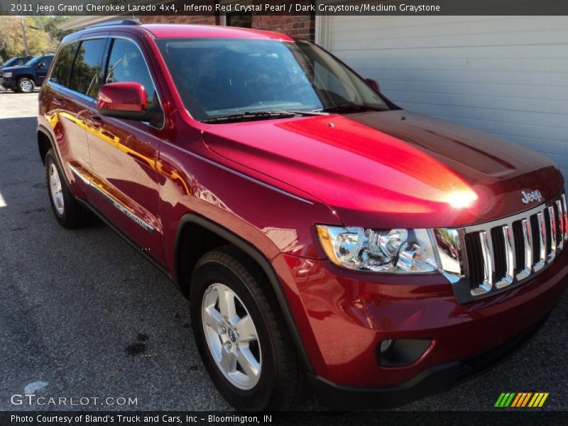 Inferno Red Crystal Pearl / Dark Graystone/Medium Graystone 2011 Jeep Grand Cherokee Laredo 4x4