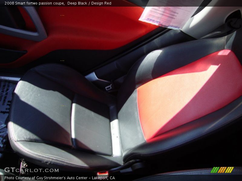 Deep Black / Design Red 2008 Smart fortwo passion coupe