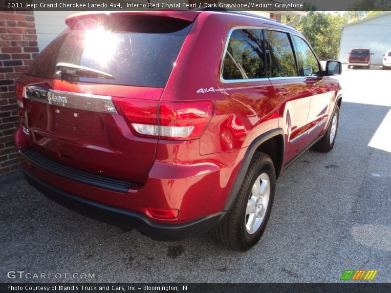 Inferno Red Crystal Pearl / Dark Graystone/Medium Graystone 2011 Jeep Grand Cherokee Laredo 4x4