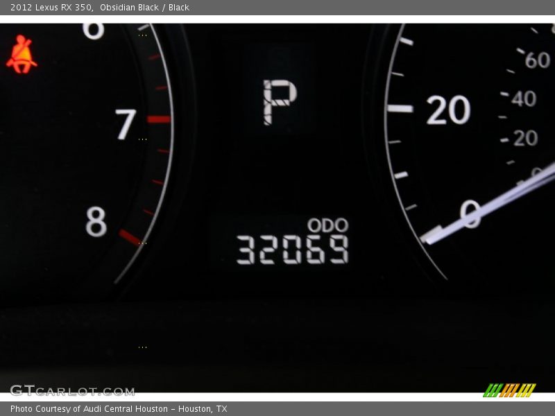 Obsidian Black / Black 2012 Lexus RX 350
