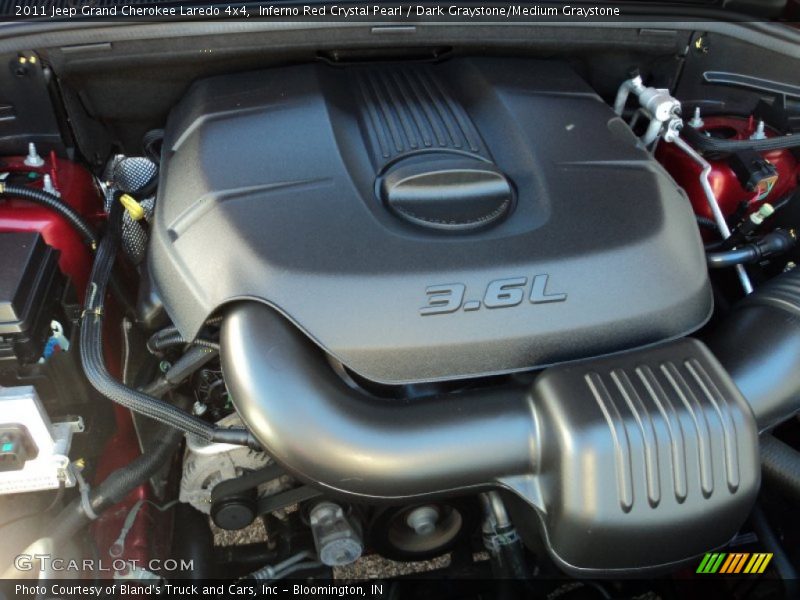 Inferno Red Crystal Pearl / Dark Graystone/Medium Graystone 2011 Jeep Grand Cherokee Laredo 4x4