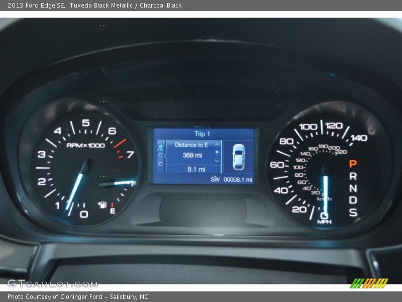 Tuxedo Black Metallic / Charcoal Black 2013 Ford Edge SE
