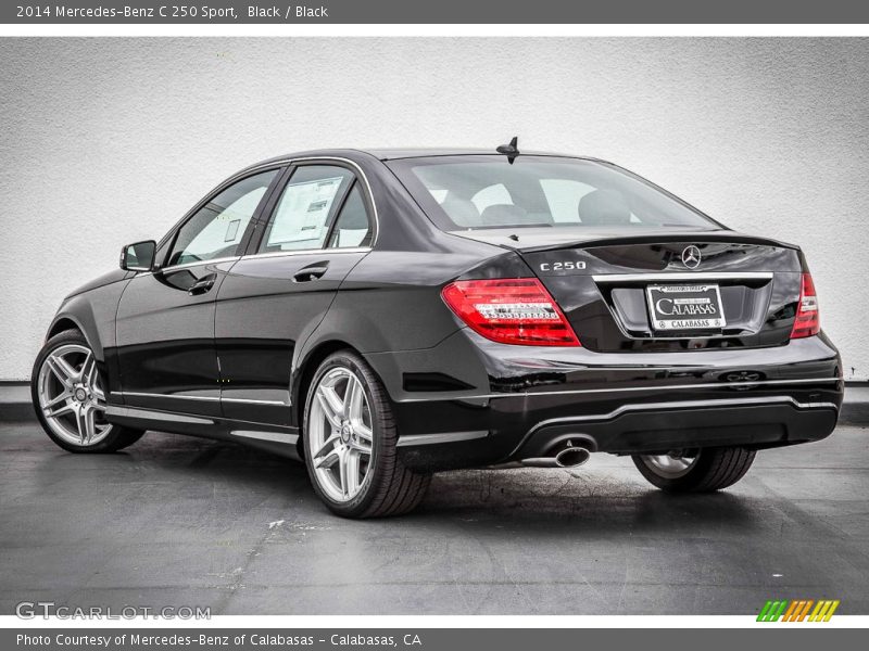 Black / Black 2014 Mercedes-Benz C 250 Sport