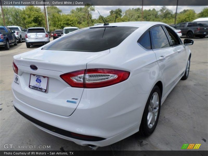 Oxford White / Dune 2014 Ford Fusion SE EcoBoost