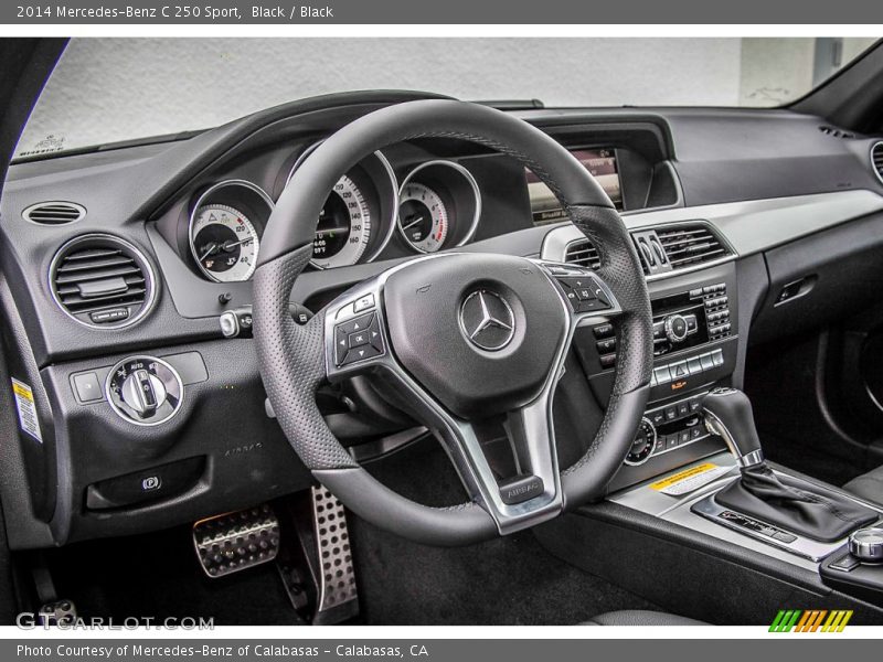 Black / Black 2014 Mercedes-Benz C 250 Sport