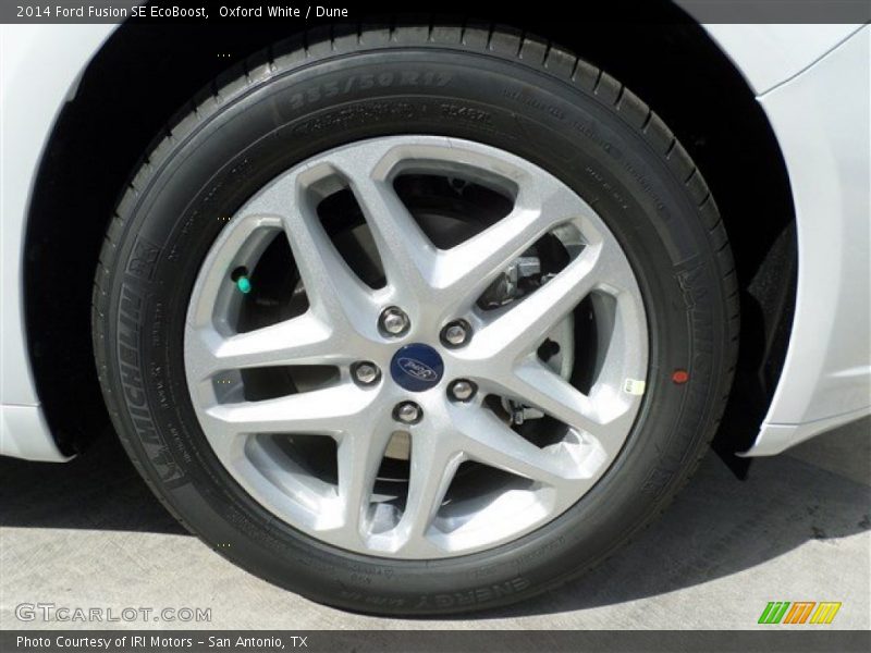 Oxford White / Dune 2014 Ford Fusion SE EcoBoost