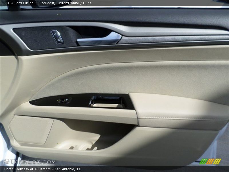Oxford White / Dune 2014 Ford Fusion SE EcoBoost