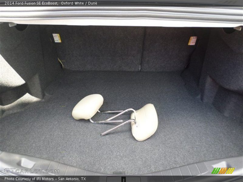 Oxford White / Dune 2014 Ford Fusion SE EcoBoost