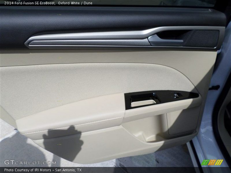 Oxford White / Dune 2014 Ford Fusion SE EcoBoost