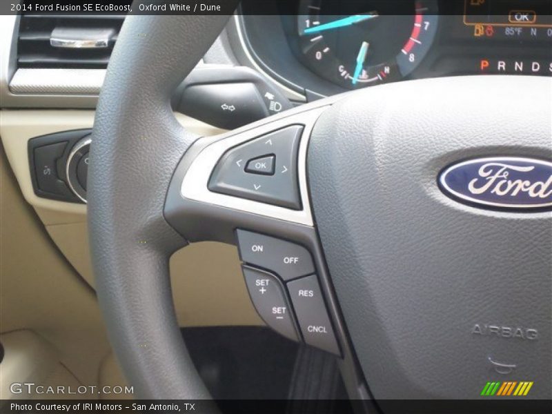 Oxford White / Dune 2014 Ford Fusion SE EcoBoost