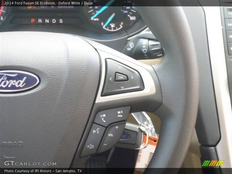 Oxford White / Dune 2014 Ford Fusion SE EcoBoost