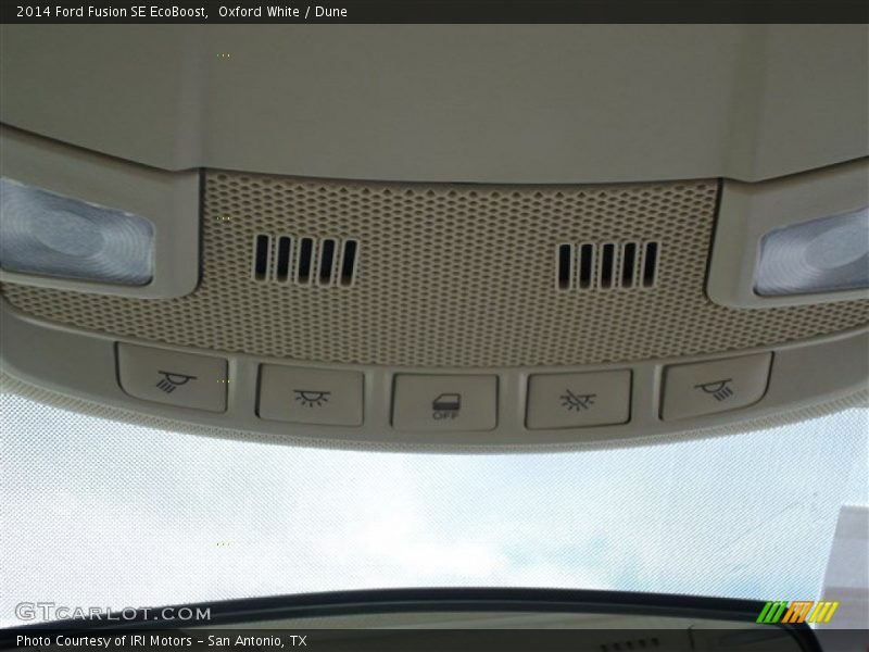 Oxford White / Dune 2014 Ford Fusion SE EcoBoost
