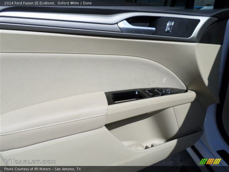 Oxford White / Dune 2014 Ford Fusion SE EcoBoost