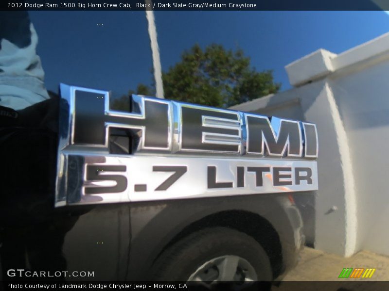 Black / Dark Slate Gray/Medium Graystone 2012 Dodge Ram 1500 Big Horn Crew Cab