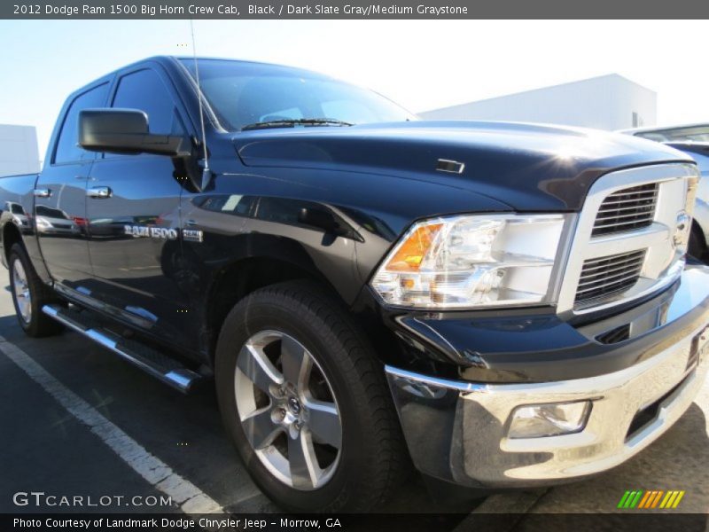 Black / Dark Slate Gray/Medium Graystone 2012 Dodge Ram 1500 Big Horn Crew Cab