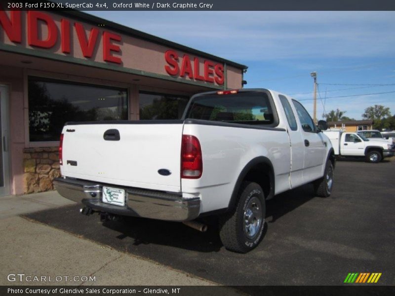 Oxford White / Dark Graphite Grey 2003 Ford F150 XL SuperCab 4x4