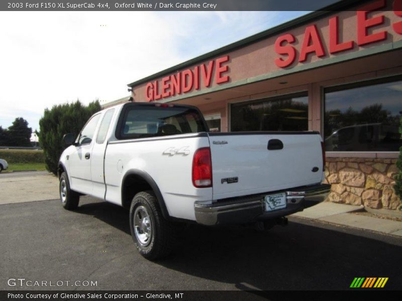 Oxford White / Dark Graphite Grey 2003 Ford F150 XL SuperCab 4x4