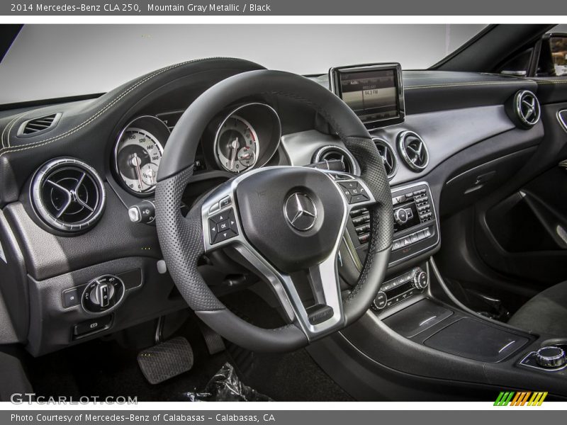 Mountain Gray Metallic / Black 2014 Mercedes-Benz CLA 250