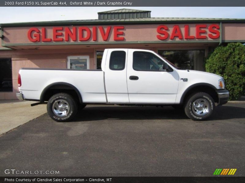 Oxford White / Dark Graphite Grey 2003 Ford F150 XL SuperCab 4x4