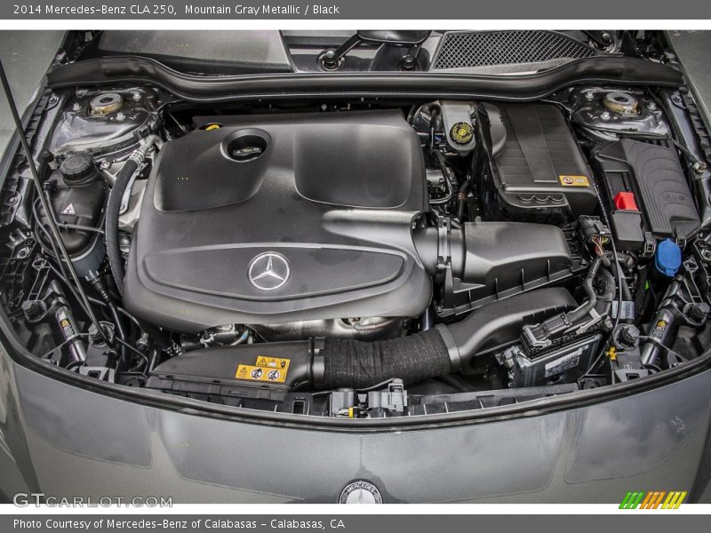 Mountain Gray Metallic / Black 2014 Mercedes-Benz CLA 250