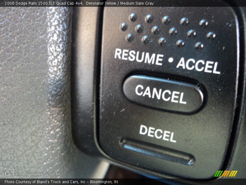 Detonator Yellow / Medium Slate Gray 2008 Dodge Ram 1500 SLT Quad Cab 4x4