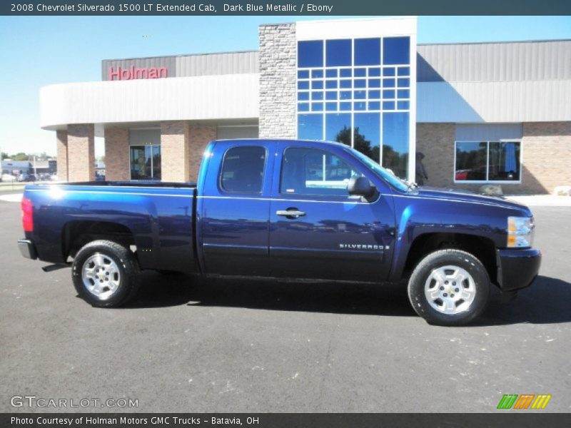 Dark Blue Metallic / Ebony 2008 Chevrolet Silverado 1500 LT Extended Cab