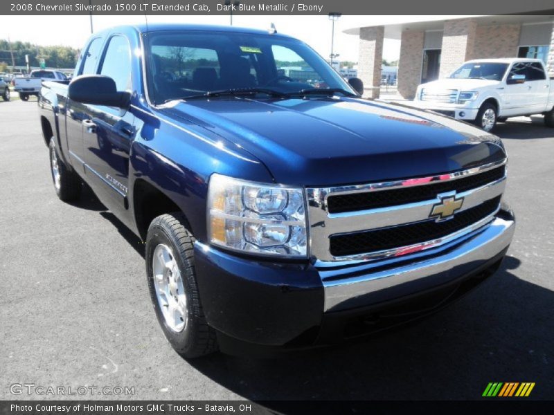 Dark Blue Metallic / Ebony 2008 Chevrolet Silverado 1500 LT Extended Cab