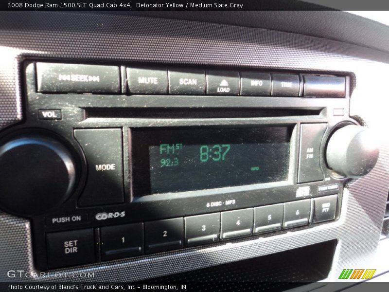 Detonator Yellow / Medium Slate Gray 2008 Dodge Ram 1500 SLT Quad Cab 4x4