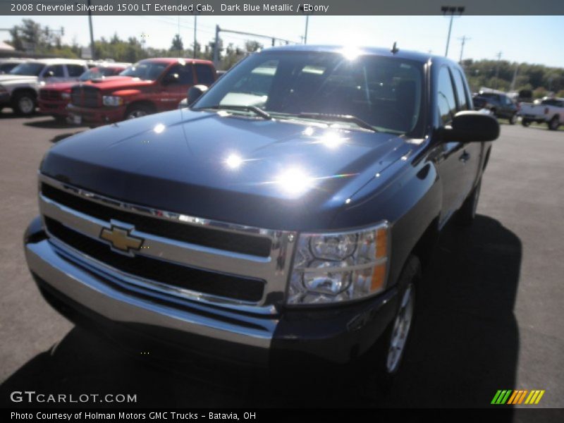 Dark Blue Metallic / Ebony 2008 Chevrolet Silverado 1500 LT Extended Cab
