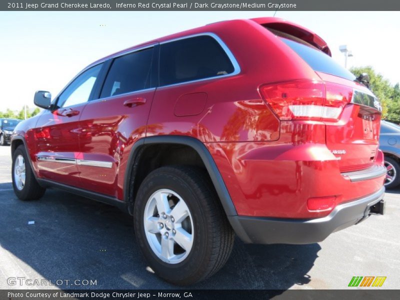 Inferno Red Crystal Pearl / Dark Graystone/Medium Graystone 2011 Jeep Grand Cherokee Laredo