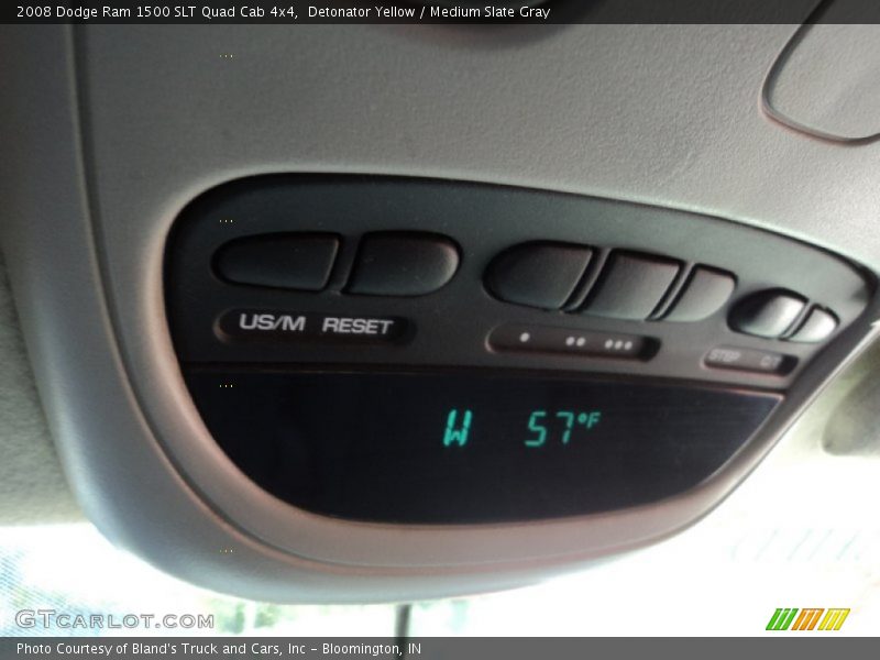 Detonator Yellow / Medium Slate Gray 2008 Dodge Ram 1500 SLT Quad Cab 4x4