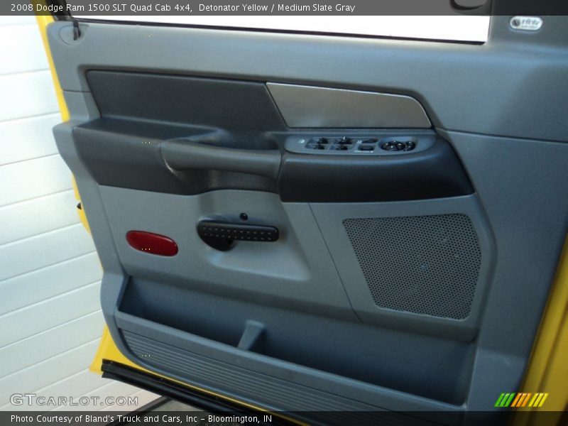 Detonator Yellow / Medium Slate Gray 2008 Dodge Ram 1500 SLT Quad Cab 4x4