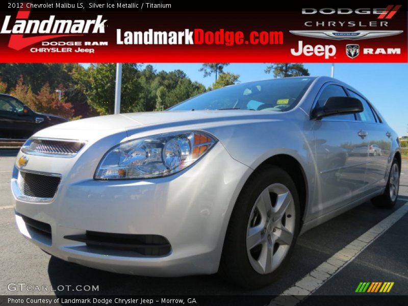 Silver Ice Metallic / Titanium 2012 Chevrolet Malibu LS