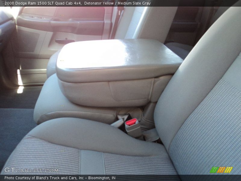 Detonator Yellow / Medium Slate Gray 2008 Dodge Ram 1500 SLT Quad Cab 4x4