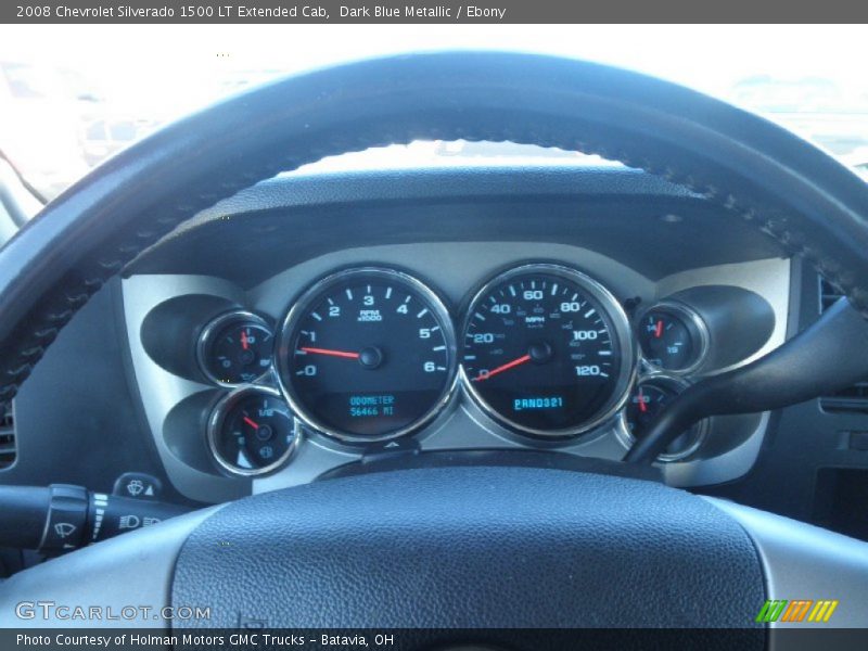 Dark Blue Metallic / Ebony 2008 Chevrolet Silverado 1500 LT Extended Cab